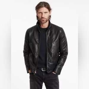 John Varvatos York Leather Jacket. size EU 46 USA 36.